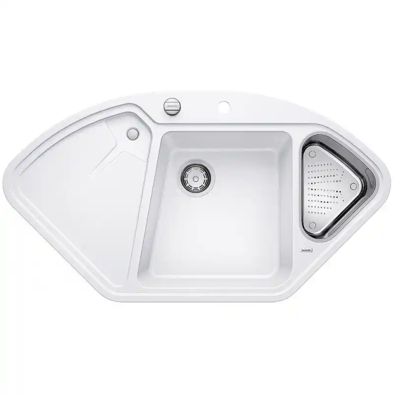 Must-Have BLANCO BLANCODELTA II Granitspüle, weiß 521256