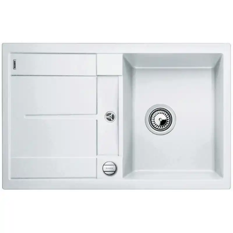 BLANCO Metra 45 S-F SILGRANIT, Granitspüle weiß 519083 Preis Gesenkt