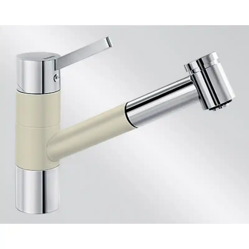 Preisreduziert BLANCO TIVO-S Einhebelmischer Niederdruck SILGRANIT®-Look jasmin/chrom 518429