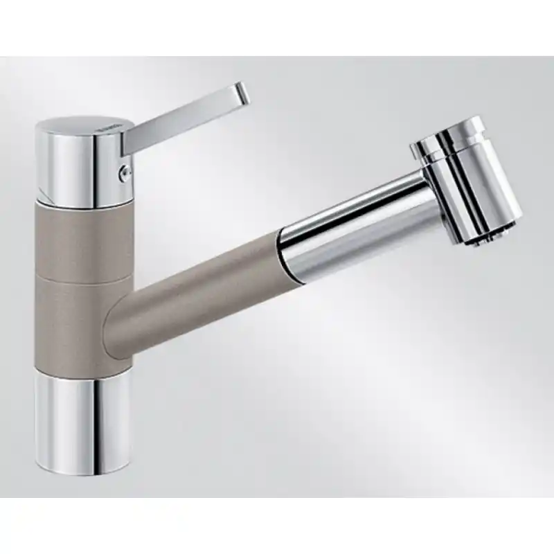 Echt BLANCO TIVO-S Einhebelmischer Niederdruck SILGRANIT®-Look tartufo/chrom 518433