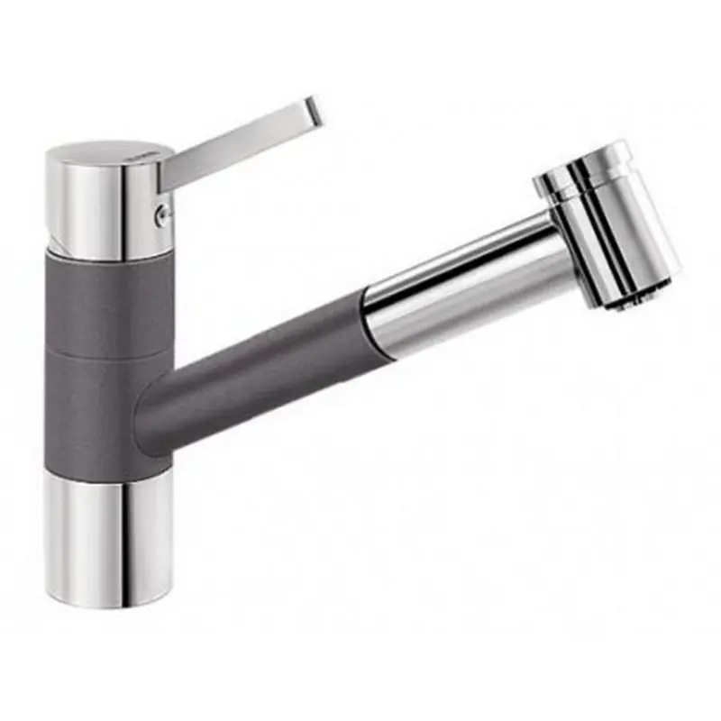 Billig BLANCO TIVO-S Einhebelmischer Niederdruck SILGRANIT®-Look felsgrau/chrom 518799