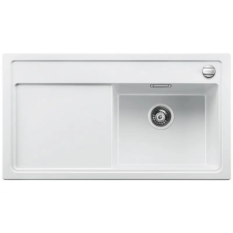 BLANCO ZENAR 5 S SILGRANIT,Granitspüle, Becken rechts, weiß 520439 Meistverkauft