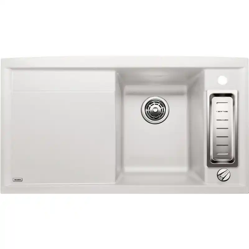 BLANCO AXIA II 5 S SILGRANIT Granitspüle, Becken rechts, weiß 516805 Ausverkauf