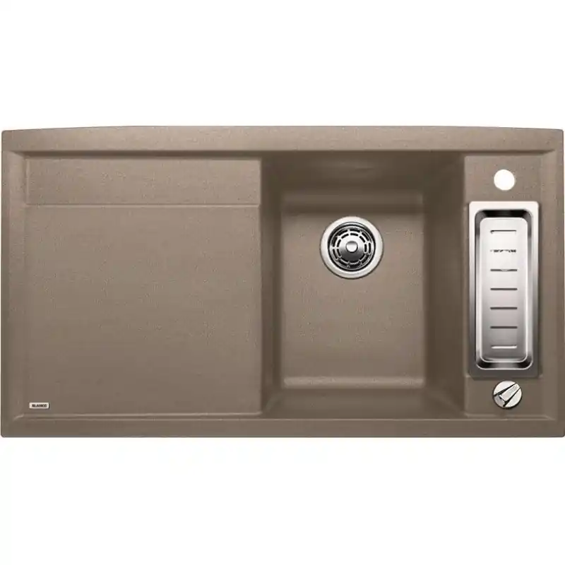 Letzte Chance BLANCO AXIA II 5 S SILGRANIT Granitspüle, Becken rechts, tartufo 517287