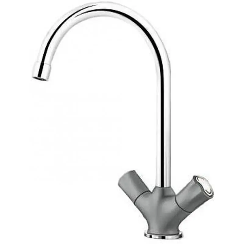Ausverkauf BLANCO Amona SILGRANIT-look Zweigriffarmatur, alumetallic/chrom 520771