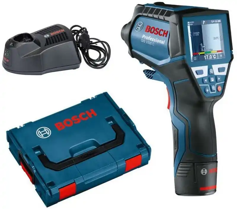 Sonderaktion BOSCH GIS 1000 C Thermodetektor+1,5 Ah Li-Ion AkkuLadegerät L-Boxx 0601083301