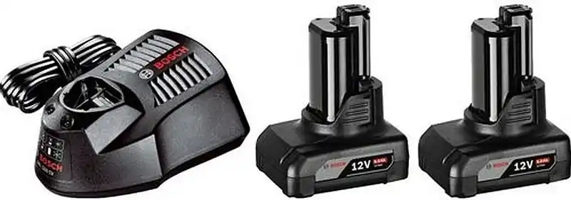 Abverkauf BOSCH Starter Set 2 x GBA 12V 6.0 Ah Professional +GAL 1230 CV 1600A00X7N