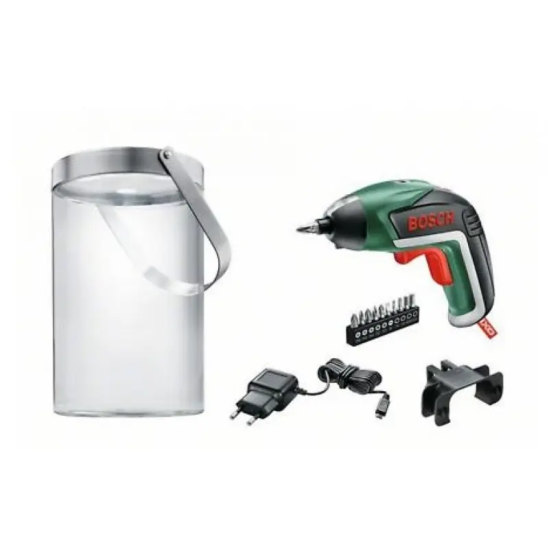 BOSCH IXO Akku-Schrauber + Solarlampen-Set 06039A800H Preisreduziert