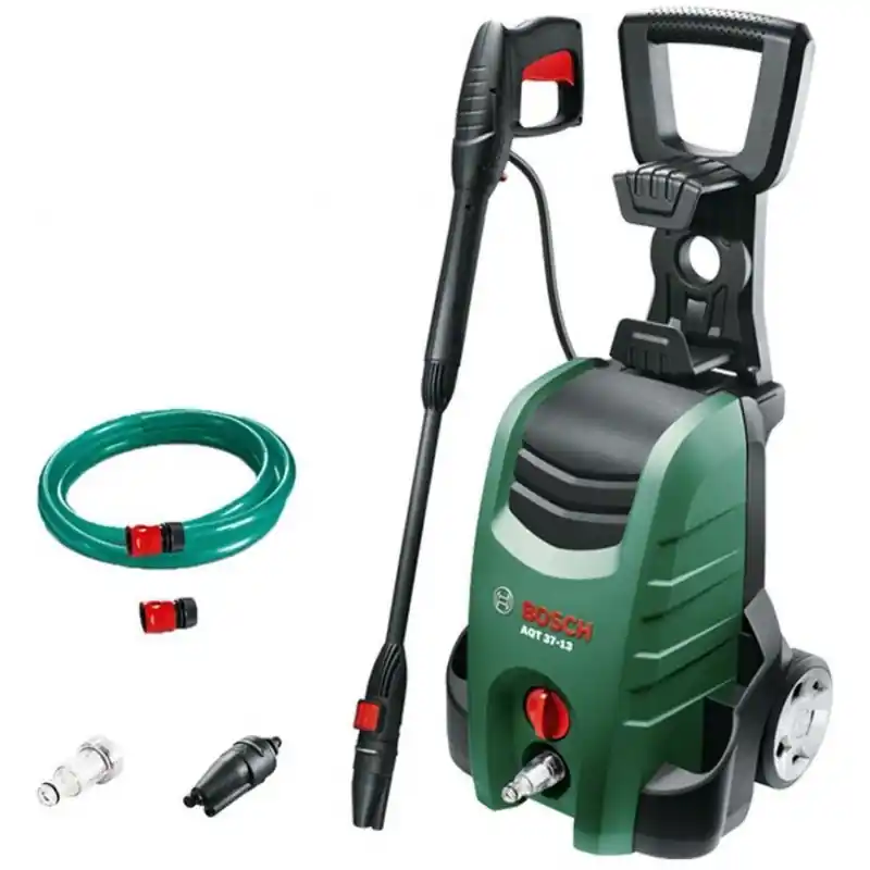 Markenware BOSCH AQT 37-13 Pressure Washer 13 Set with 6 m Hose Box, 06008A7203
