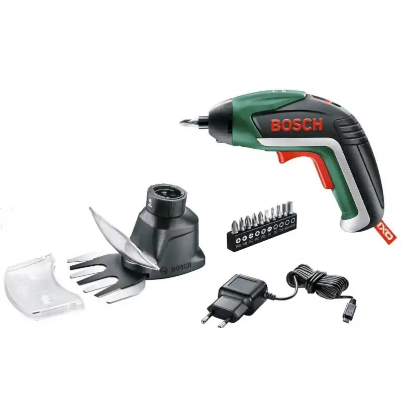 Letzte Chance BOSCH IXO Akkuschrauber Set (Gras- und Strauchscherenaufsatz) 06039A800A