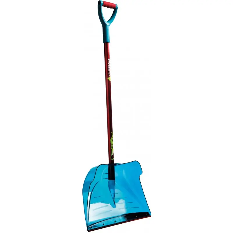 Aktuell ARMSTRONG Schneeschaufel, Schneeschieber 50 transparent/blau