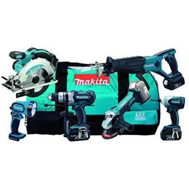 Beliebt MAKITA DLX6011X4 Akku Maschinen Set (4x Li-Ion Akku 18V/3,0Ah, DSS610Z, DGA452Z, DTD146Z,