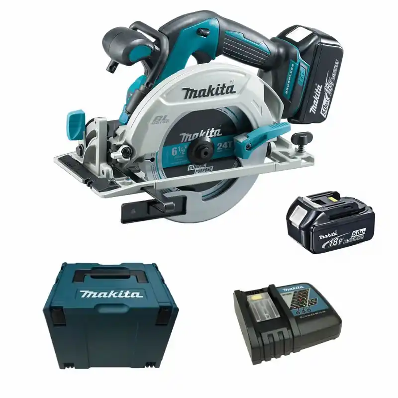 Garantierte Lieferung Makita DHS680RTJ Akku-Handkreissäge (2x5,0Ah/18V) Makpac 3