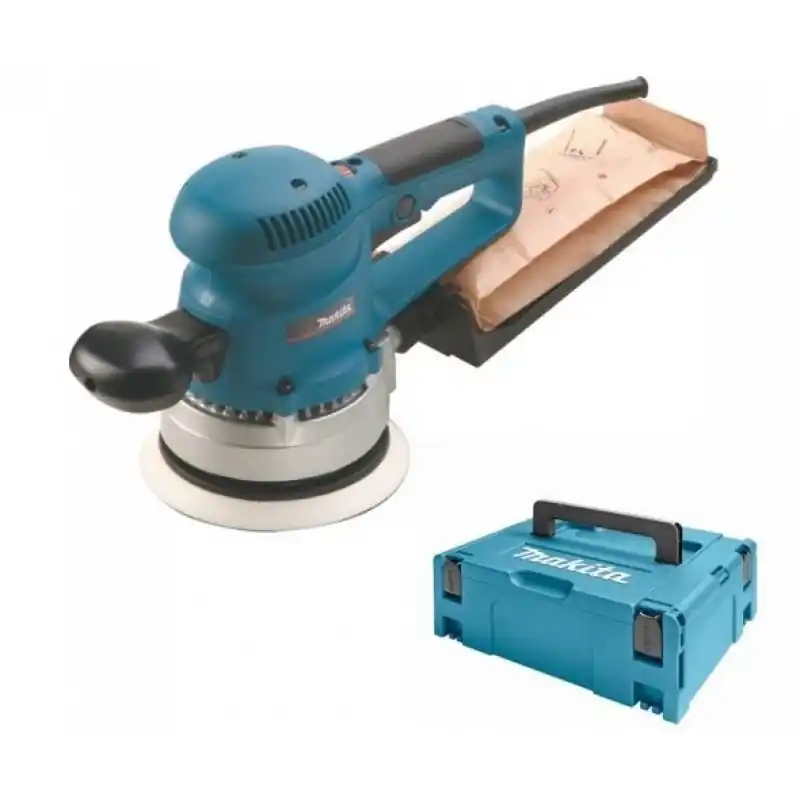 Rabatt Makita BO6030J Elektronik-Exzenterschleifer (310W/150mm) MAKPAC (Typ 3)