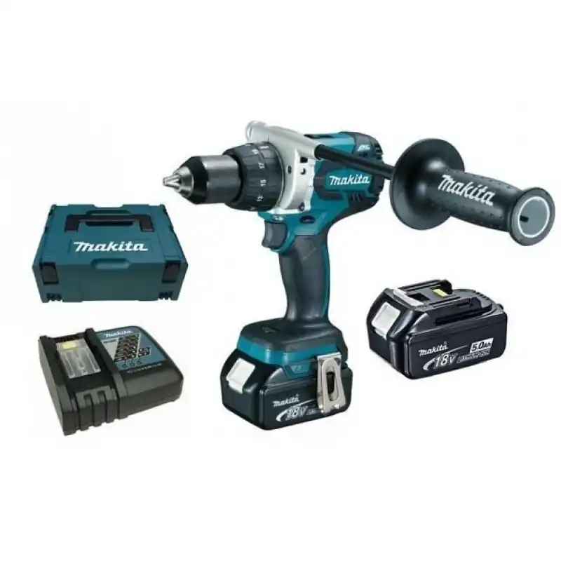 Makita DDF481RTJ Akku-Bohrschrauber 2x Akku 18V 5,0 Ah, MAKPAC Gr. 2 Heißes Angebot