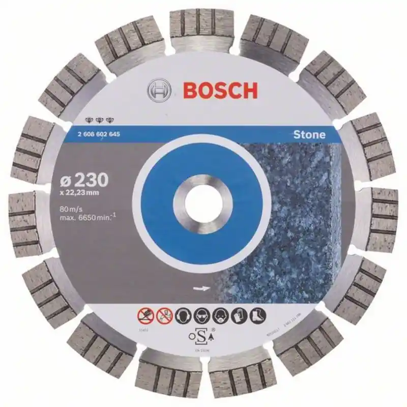 BOSCH Diamantschiebe Best for Stone,230 x 22,23 x 2,4 x 15 mm, 2608602645 Schneller Versand