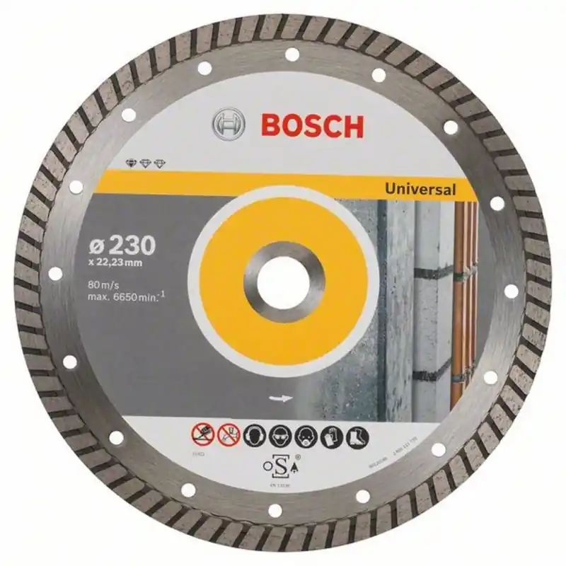 Begrenztes Angebot BOSCH Diamantscheibe for Universal Turbo, 230 mm 2608602397
