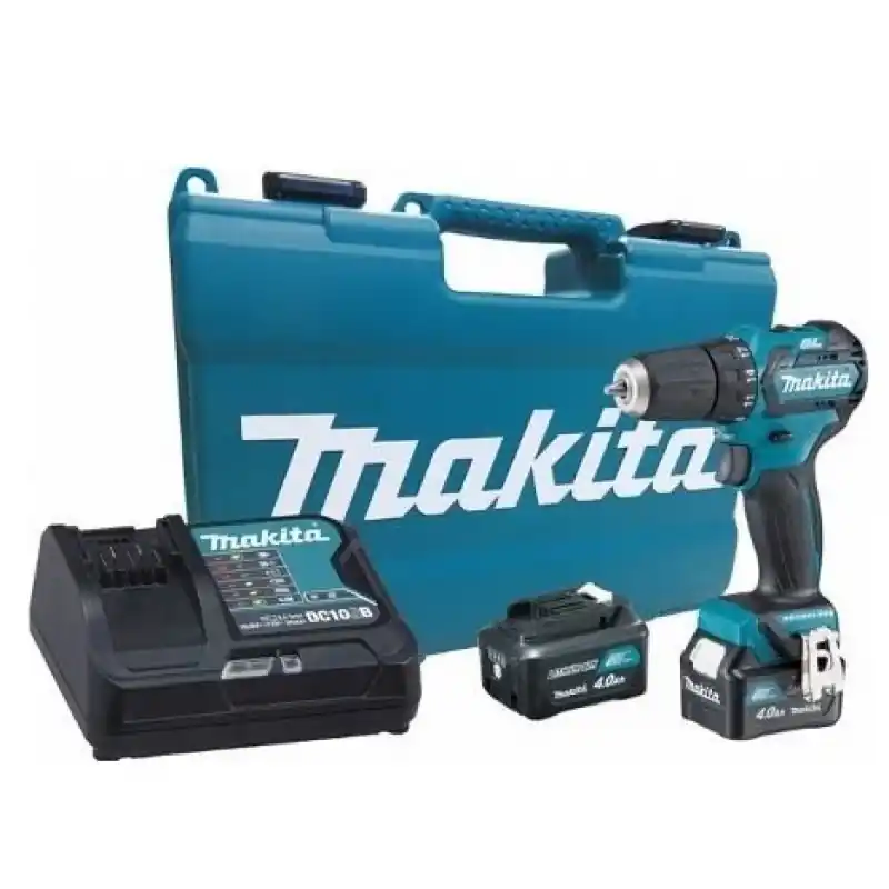 Makita HP332DSME Akku-Schlagbohrschrauber Li-ion (35Nm/10,8V/4,0Ah CXT) Koffer Neue Kollektion