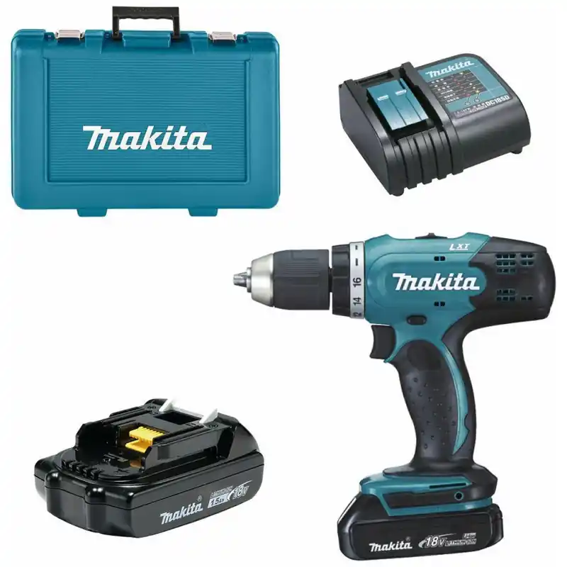 Makita DDF453SYE Akku-Bohrschrauber Li-Ion (2x1,5Ah/18V) Preisknaller