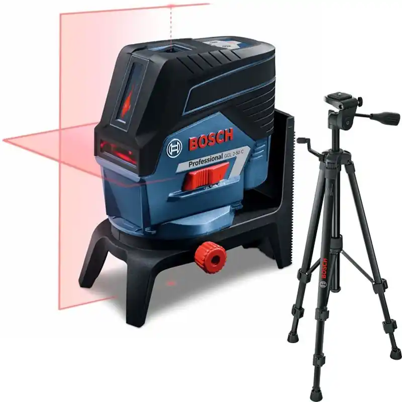 BOSCH GCL 2-50 C Kombilaser mit Akkus, + BT 150 Stativ, Zubehör-Set, 0601066G02 Sale