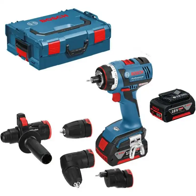 BOSCH GSR 18 V-EC FC2 Professional Akku-Bohrschrauber in L-BOXX mit 2 x 5,0 Ah 06019E1104 Markenware