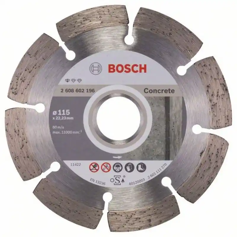 BOSCH Diamanttrennscheibe Standard for Concrete 115 mm 2608602196 Aktuell