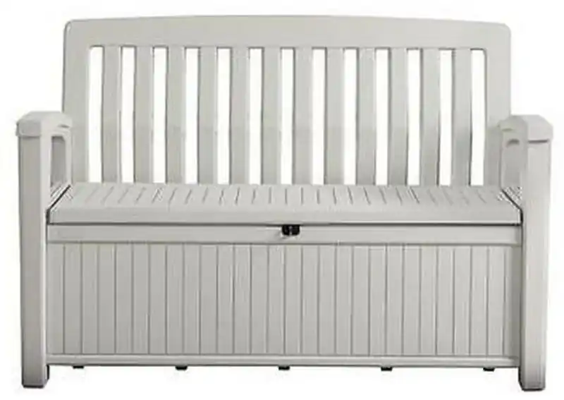 Nur Für Kurze Zeit KETER PATIO BENCH 227L Gartenbank/Kissenbox 138,6 x 63,5 x 88 cm, weiß 17202690