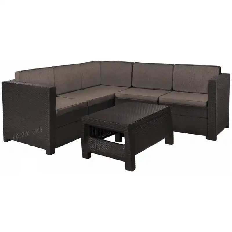 KETER PROVENCE Loungeecke Sitzgruppe, braun/grau-beige 17204454 Preisreduziert