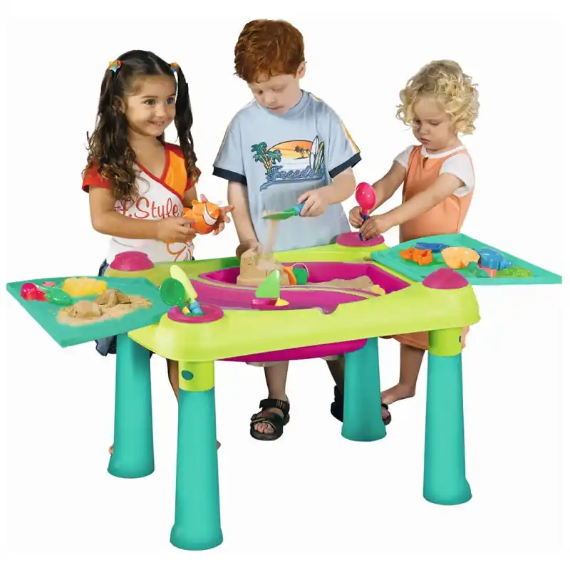 KETER CREATIVE FUN TABLE Kinderspieltisch, grün/lila 17184058 Finale Aktion