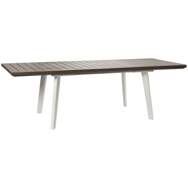 KETER HARMONY Gartentisch ausziehbar, 162 x 100 x7 4 cm weiß/cappuccino 17202278 Top-Preis