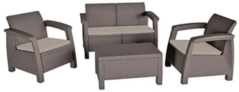 KETER BAHAMAS Lounge-Set cappuccino/sand 17202269 Top-Angebot