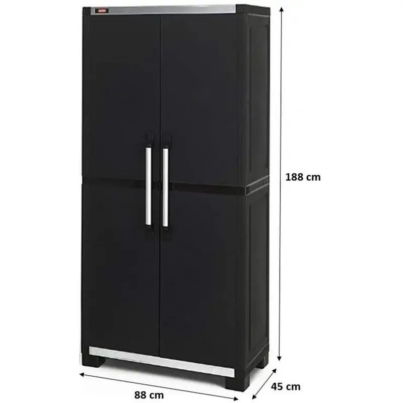 KETER XL PRO Tall Shed Lagerschrank, 88 x 45 x 188 cm, schwarz 17199263 Schnäppchen