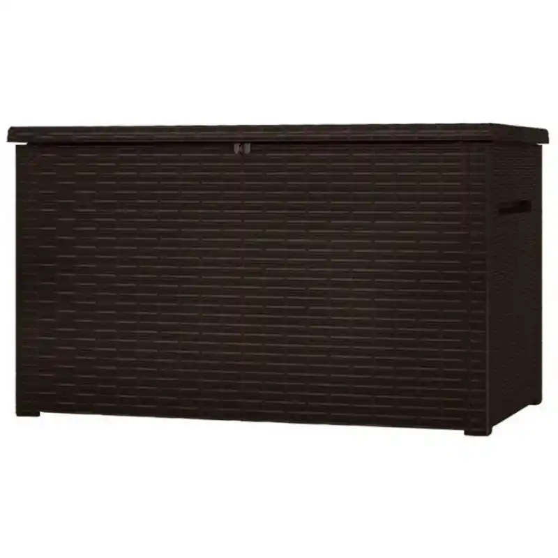 KETER JAVA 870L Garten-Aufbewahrungsbox, Rattan-Optik 147 x 82 x 86 cm, braun 17204486 Ausverkauf
