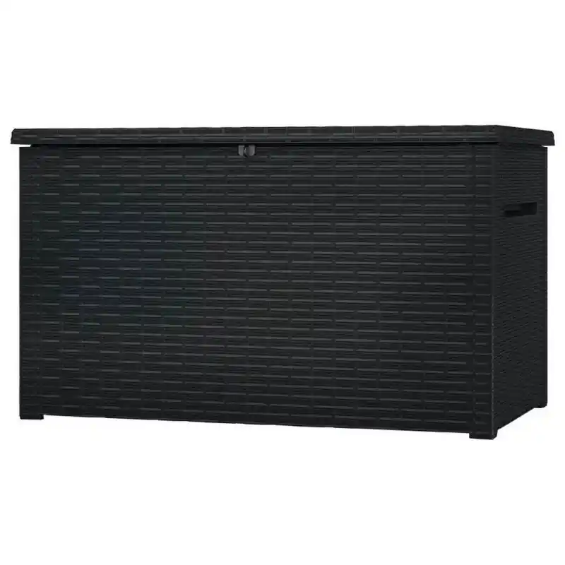 Garantierte Lieferung KETER JAVA 870L Garten-Aufbewahrungsbox, Rattan-Optik 147 x 82 x 86 cm, graphit 17204486