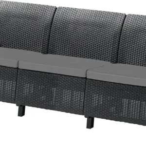 KETER BAHAMAS LOVE SEAT MAX Gartenbank, Sofa, 182 x 70 x 79cm, graphit/grau 17205920 Top-Preis