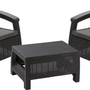 KETER BAHAMAS WEEKEND Lounge-Set, graphit/grau 17205922 Preis Gesenkt