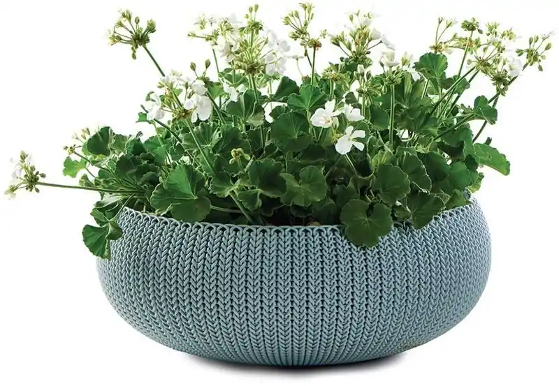 Highlight KETER COZIES L Blumenübertopf 54,1 x 54,1 x 20,4cm, hellblau 17205455