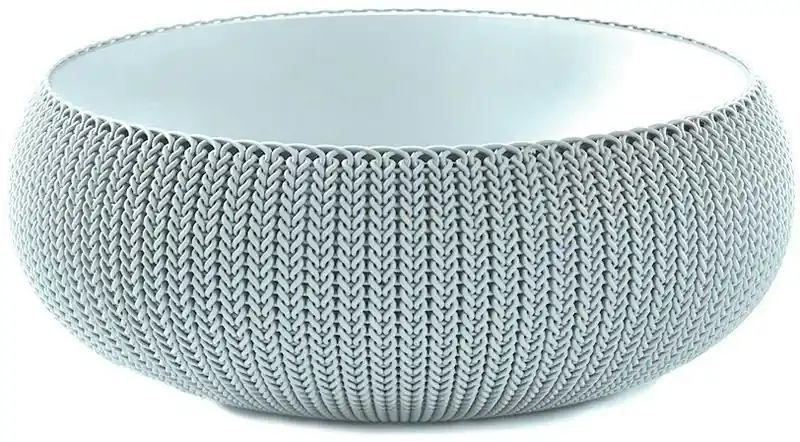 KETER COZIES L Blumenübertopf 54,1 x 54,1 x 20,4cm, grau 17205455 Nur Für Kurze Zeit