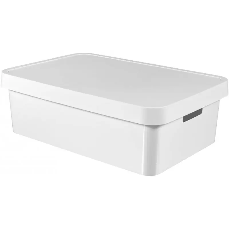 Neue Ware CURVER INFINITY 30L Aufbewahrungsbox mit Deckel 56 x 18 x 39 cm weiß 01718-N23