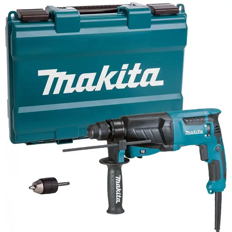 Top-Angebot Makita HR2630X7 Bohrhammer SDS-Plus (800W/2,4J) selbsthaltendem Spannfutter, koffer