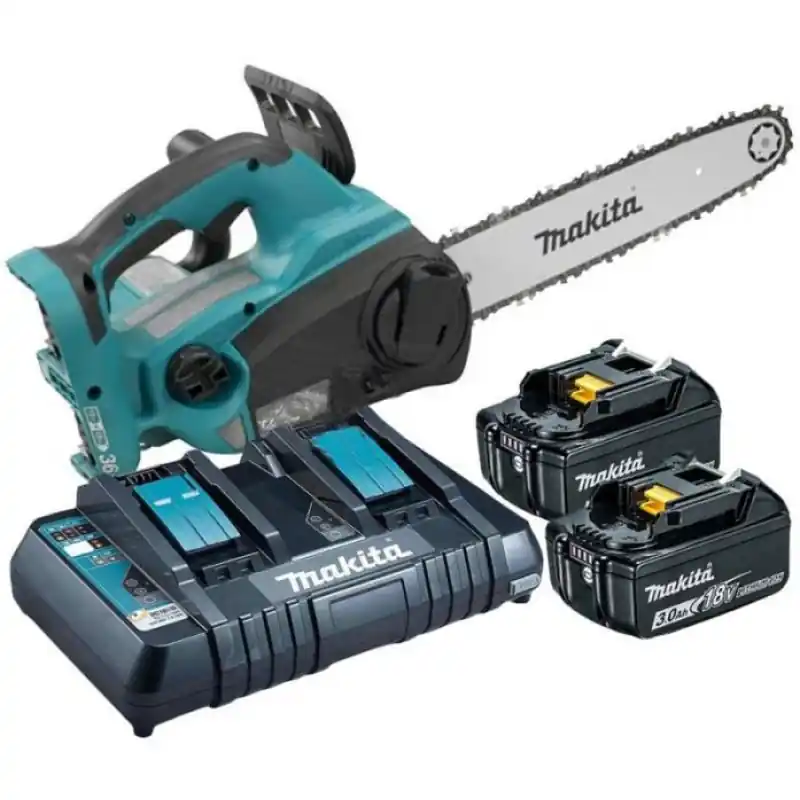 Makita DUC302PR2 Akku-Kettensäge 30cm, Li-on LXT 2x18V/3,0Ah + Ladegerät Ausverkauf