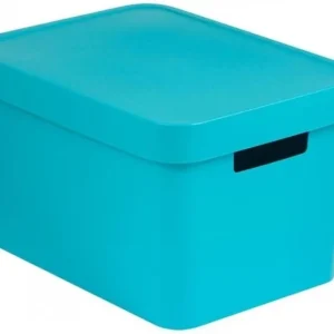 Zertifiziert CURVER INFINITY 17L Aufbewahrungsbox mit Deckel 36 x 22 x 27 cm blau 04743-X34