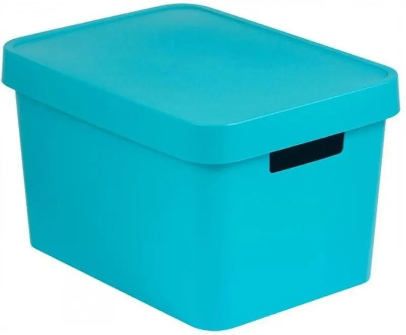 Zertifiziert CURVER INFINITY 17L Aufbewahrungsbox mit Deckel 36 x 22 x 27 cm blau 04743-X34