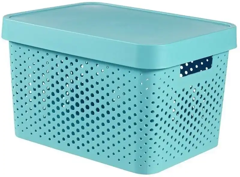 CURVER INFINITY 17L Aufbewahrungsbox mit Deckel 36 x 22 x 27 cm blau 04742-X34 Letzte Chance