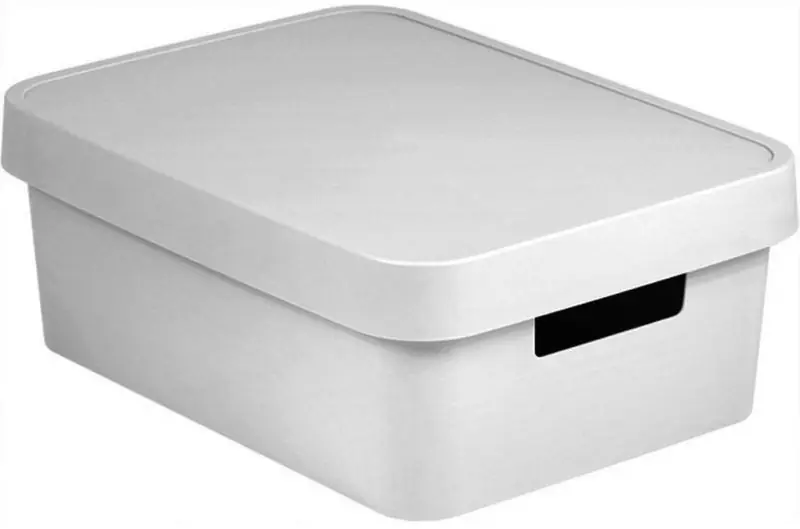 Neue Kollektion CURVER INFINITY 11L Aufbewahrungsbox mit Deckel 36 x 14 x 27 cm weiß 04752-N23