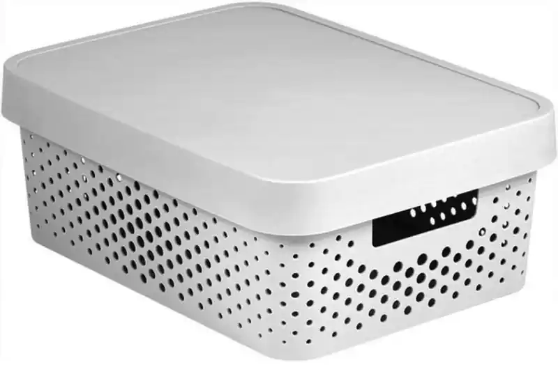 Must-Have CURVER INFINITY 11L Aufbewahrungsbox mit Deckel 36 x 14 x 27 cm wieß 04753-N23