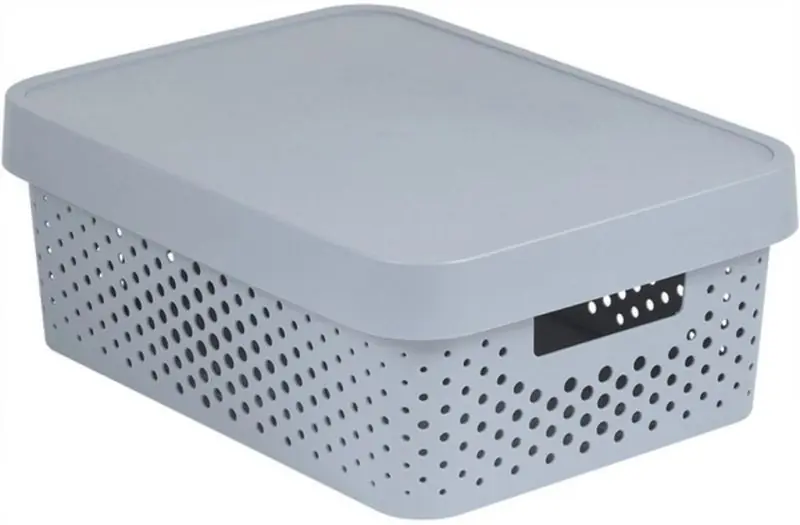 Begrenztes Angebot CURVER INFINITY 11L Aufbewahrungsbox mit Deckel 36 x 14 x 27 cm grau 04753-099