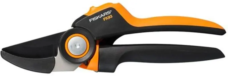 Preisreduziert Fiskars PowerGear X, PX93 (L) Rollgriff-Gartenschere, Amboss 21,5cm 1023629