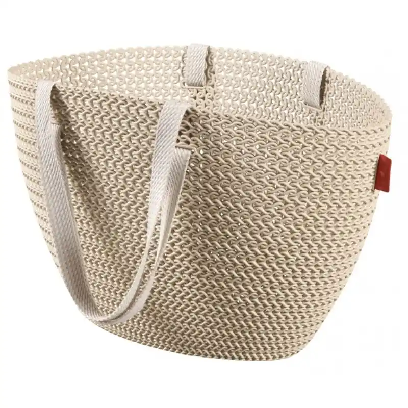 CURVER KNIT EMILY Einkaufskorb 50 x 30 x 24 cm creme 03680-X64 Direktkauf