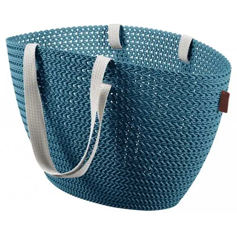 CURVER KNIT EMILY Einkaufskorb 50 x 30 x 24 cm blau 03680-X65 Abverkauf